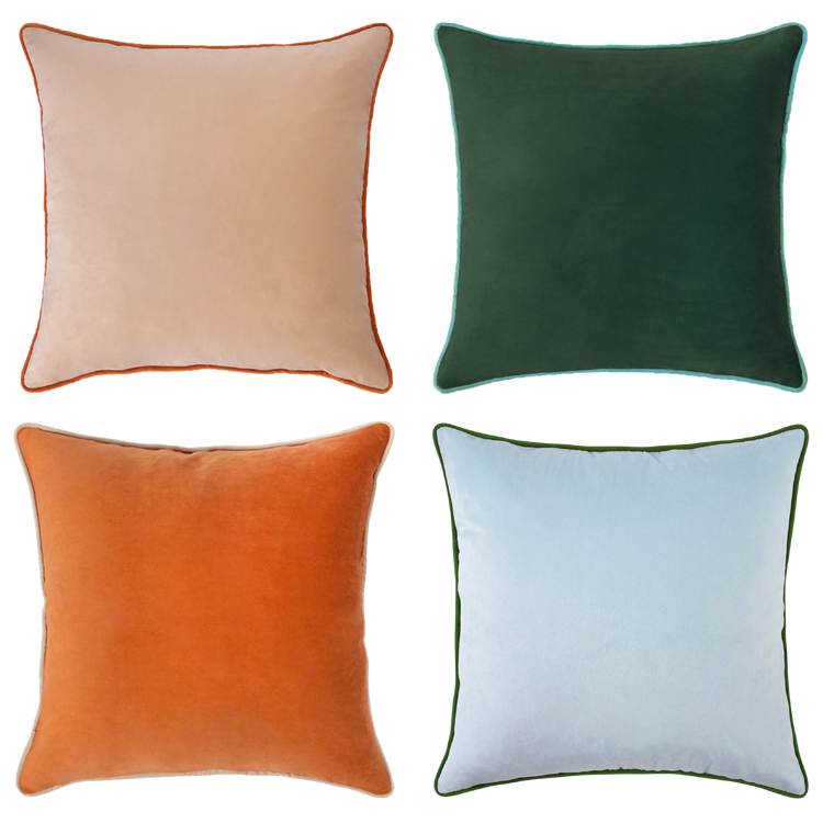 Teal and beige clearance cushions