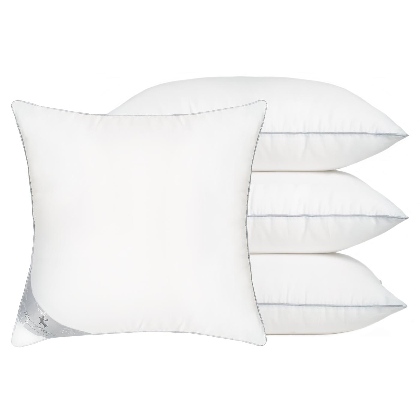 pillow insert set of 4 microfiber polyester filling home decor piping