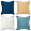 Monteverde Pillow Covers (4-Pack) - Blue/Beige